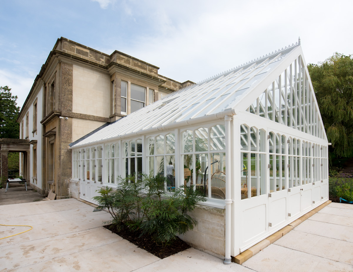 Exterior view of bespoke timber conservatories designed in the South West